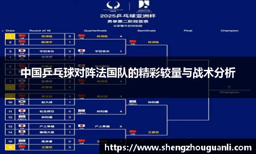中国乒乓球对阵法国队的精彩较量与战术分析